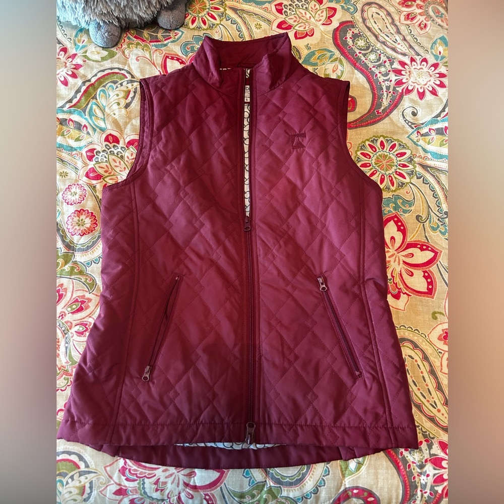 Riding Sport Vest- Burgundy
